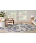 Nourison Aloha Blue Grey ALH31 7’10” Round Rug