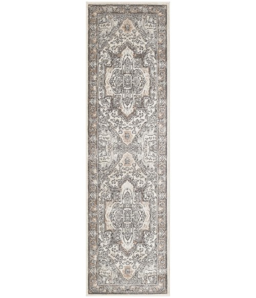 Nourison Concerto Ivory Grey Taupe CNC18 2 ft. 2 in. X 7 ft. 6 Rect. Rug