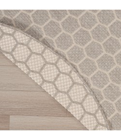 Nourison Twist Reversible Grey TWS01 8 ft. X Round Rug