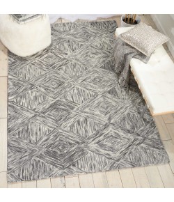 Nourison Interlock - Itl01 Charcoal Area Rug 5 ft. X 7 ft. 6 Rectangle