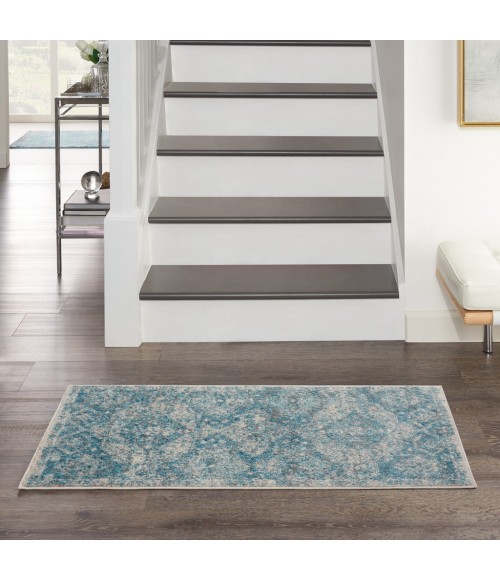 Nourison Tranquil Area Rug TRA13-Lt.Blue/Ivory