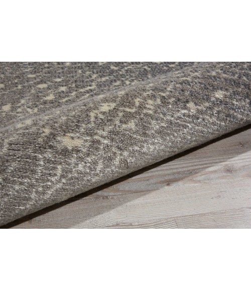 Twilight Area Rug Nourison Twilight Round Area Rug TWI12 Ivory/Grey 8' Round