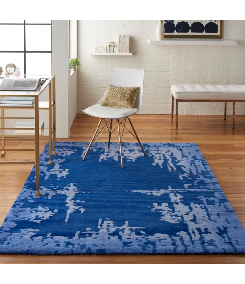 Nourison Symmetry Area Rug SMM02-Navy Blue