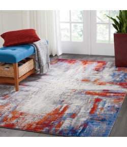 Nourison Twilight - Twi26 Ivory Multicolor Area Rug 5 ft. 6 in. X 8 ft. Rectangle