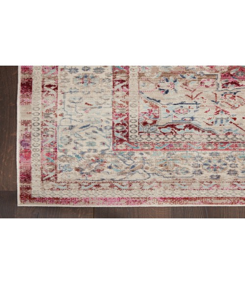 Nourison Vintage Kashan Red/Ivory VKA07 2 ft. X 4 ft. Rectangle Rug