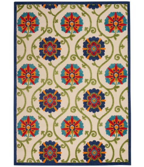 Nourison Aloha Area Rug ALH19-Blue/Multicolor