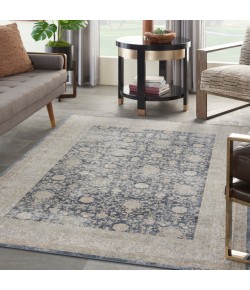 Nourison Ki25 Malta - Mai07 Navy Area Rug 3 ft. 11 X 5 ft. 7 Rectangle