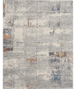 Nourison Grand Expressions - Ki54 Grey Multicolor Area Rug 9 ft. X 12 ft. Rectangle