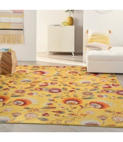 Nourison Allur - Alr08 Yellow Multicolor Area Rug 7 ft. 10 X 9 ft. 10 Rectangle