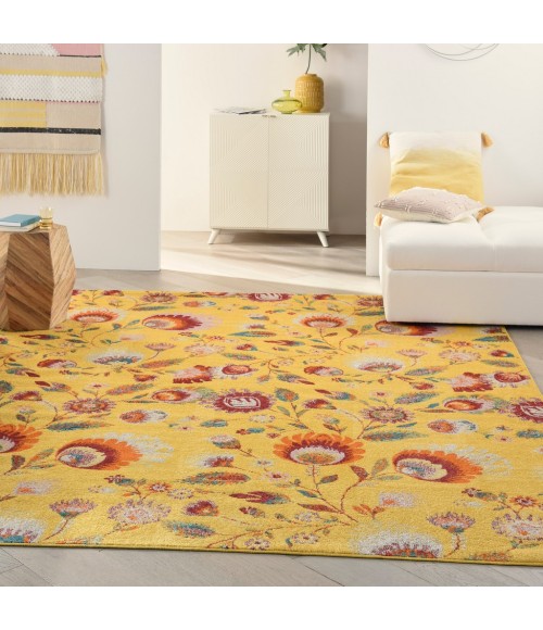Nourison Allur Area Rug ALR08-Yellow Multicolor