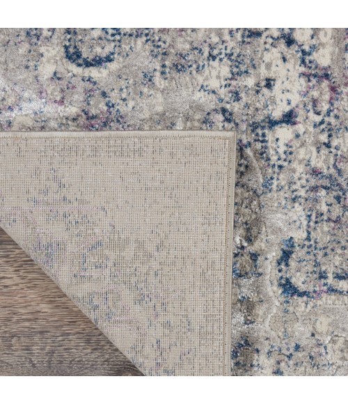 Royal Terrace Area Rug Kathy Ireland Royal Terrace Area Rug KI44 Beige Blue 5'3" x 7'3"
