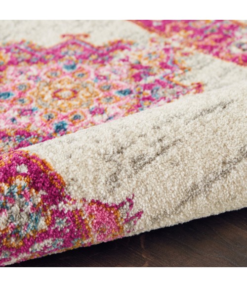 Passion Area Rug Nourison Passion Area Rug PSN03 Ivory/Fuchsia 12' x 15'