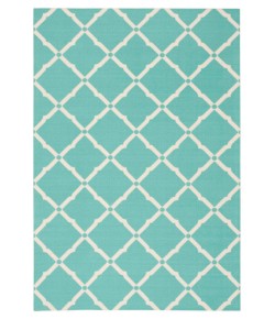Nourison Home Home & Garden RS091 Aqua 10 ft. X 13 ft. Area Rug