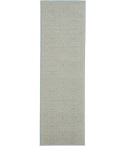 Nourison Home Jubilant JUB06 Ivory Light Blue 2 ft. 3 in. X 7 ft. 3 in. Area Rug