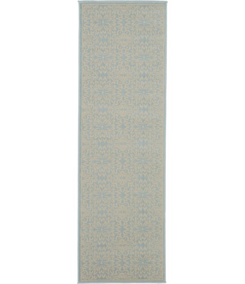 Nourison Jubilant Runner Area Rug JUB06-Ivory/Light Blue