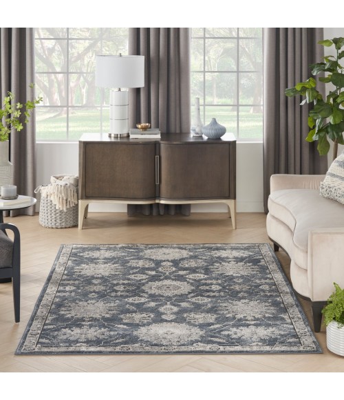 Nourison Quarry Blue Beige Rug QUA06 4 ft. X 6 ft. Rect. - Rugs Town Nourison Quarry Blue Beige QUA06 4 ft. X 6 ft. Rect. Rug
