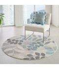 Nourison Tranquil(Traql) Area Rug Nourison Tranquil(Traql) Area Rug TRA01 Ivory/Light Blue
