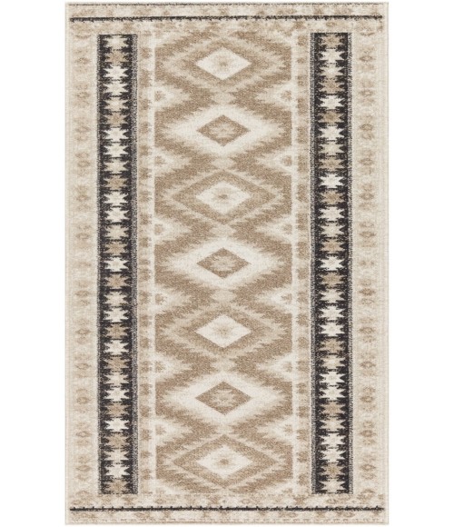Nourison Washable Decor Beige Black Rug WSD06 2 ft. X 6 ft. Rectangle - Rugs Town Nourison Washable Decor Beige Black WSD06 2 ft. X 6 ft. Rectangle Rug