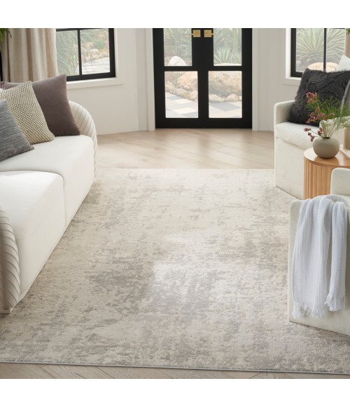 Nourison Quarry Cream Grey QUA01 5 ft. X 7 ft. Rect. Rug