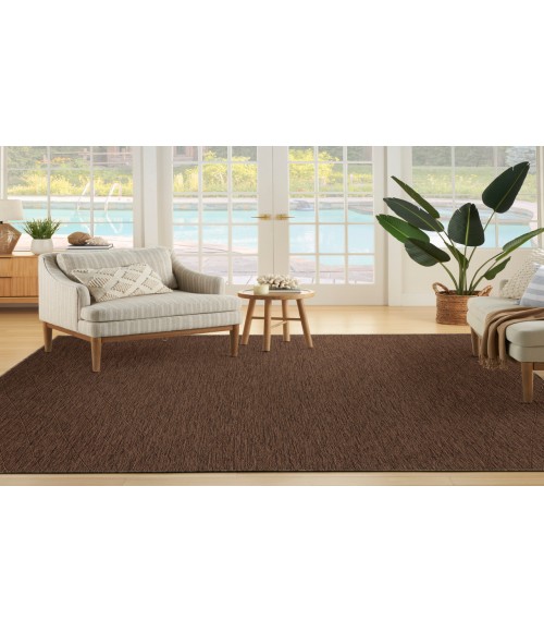 Nourison Practical Solutions Mocha PSL01 8 ft. X 10 ft. Rectangle Rug