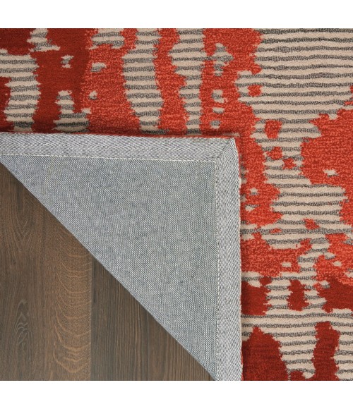 Nourison Symmetry Area Rug SMM02-Beige/Red