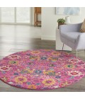 Nourison Passion Area Rug PSN01 Fuchsia 4' Round