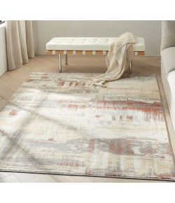 Calvin Klein Ck005 Enchanting - Ech02 Grey Rust Area Rug 5 ft. 3 in. X 7 ft. 3 in. Rectangle