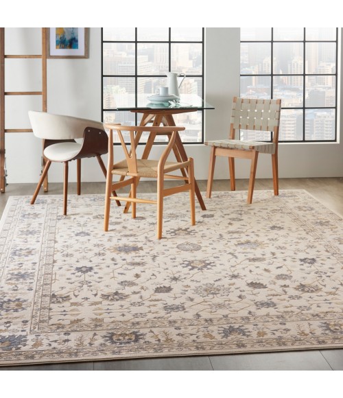 Nourison Sleek Textures Ivory Rug SLE09 7 ft. 10 in. X 10 ft. 6 in. Rect. - Rugs Town Nourison Sleek Textures Ivory SLE09 7 ft. 10 in. X 10 ft. 6 in. Rect. Rug