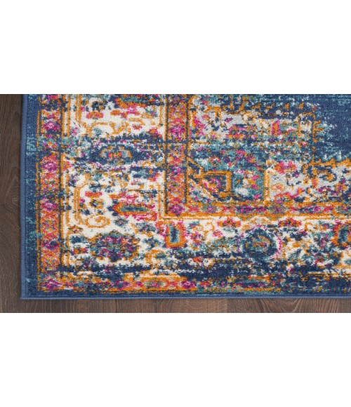 Nourison Passion Navy PSN03 2 ft. 2 in. X 10 ft. Rectangle Rug