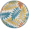 Nourison Aloha - Alh18 Ivory Multicolor Area Rug 4 ft. X Round