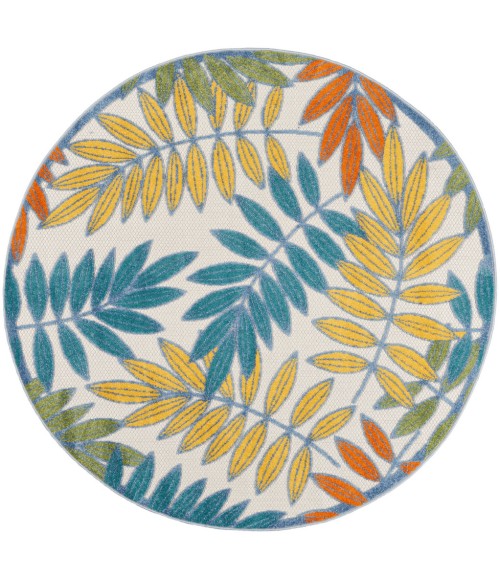 Nourison Aloha Area Rug ALH18 Ivory/Multi