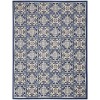 Nourison Aloha - Alh34 Blue Area Rug 7 ft. X 10 ft. Rectangle
