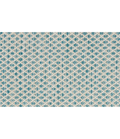 Nourison Courtyard Ivory Aqua COU01 2 ft. 2 in. X 10 ft. Rectangle Rug