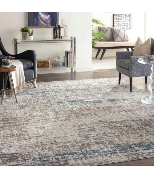 Nourison Rustic Textures Area Rug RUS14-Light Grey Multi