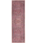 Nicole Curtis Machine Washable Series 1 Area Rug SR102 Red 7' Runner