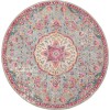 Nourison Passion - Psn22 Grey Multicolor Area Rug 4 ft. X Round