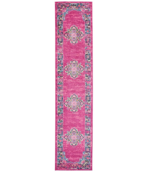 Nourison Passion Runner Area Rug PSN03-Fuchsia
