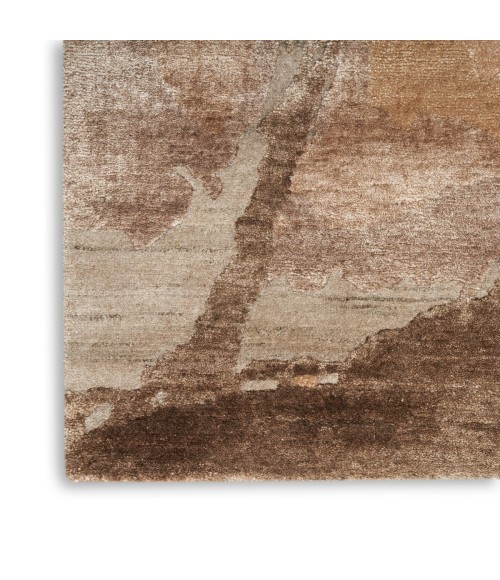 Nourison Silk Shadows Beige Silver SHA24 4 ft. X 6 ft. Rect. Rug