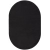Nourison Essentials - Nre01 Black Area Rug 6 ft. X 9 ft. Oval Oval