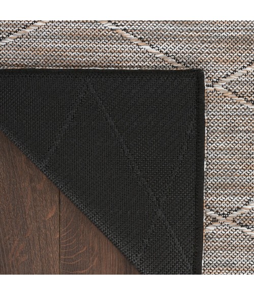 Nourison Washable Solutions Grey/Mocha WSL01 7 ft. X 10 ft. Rect. Rug