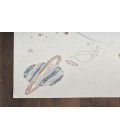 Nourison Astra Machine Washable Ivory Multicolor ASW18 5 ft. 3 in. X 7 ft. Rectangle Rug