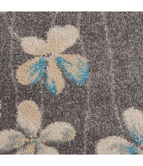 Nourison Tranquil Round Area Rug TRA04-Grey/Beige