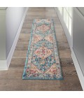Nourison Passion Runner Area Rug PSN23-Ivory/Light Blue
