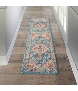 Nourison Passion - Psn23 Ivory Light Blue Area Rug 2 ft. 2 X 7 ft. 6 Rectangle