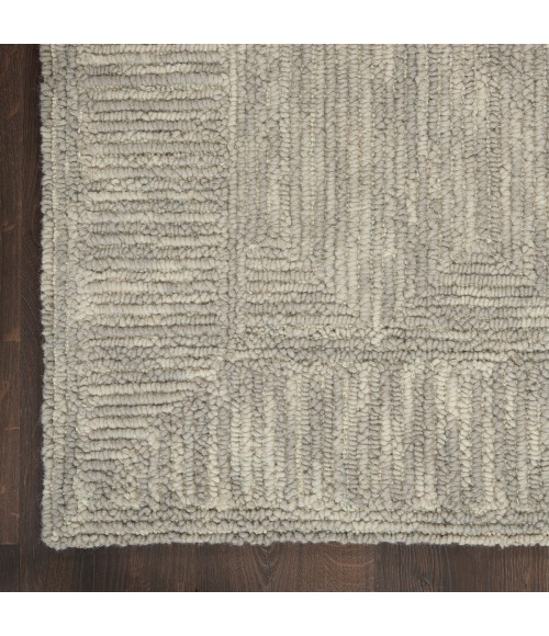 Nourison Vail Grey VAI04 3 ft. 9 in. X 5 ft. 9 in. Rect. Rug