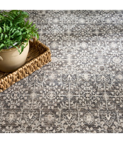 Nourison Shadows Charcoal Ivory SHW04 4 ft. X 6 ft. Rect. Rug