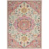 Nourison Passion - Psn25 Ivory Pink Area Rug 5 ft. 3 X 7 ft. 3 Rectangle