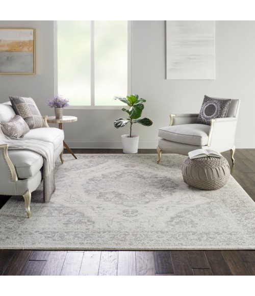 Nourison TRANQUIL Area Rug Nourison Tranquil Area Rug TRA05-Ivory/Grey