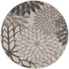Nourison Aloha - Alh05 Silver Grey Area Rug 4 ft. X Round