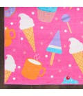 Nourison Home Imagination Pink Multicolor IMA19 4 ft. X 6 ft. Rectangle Rug